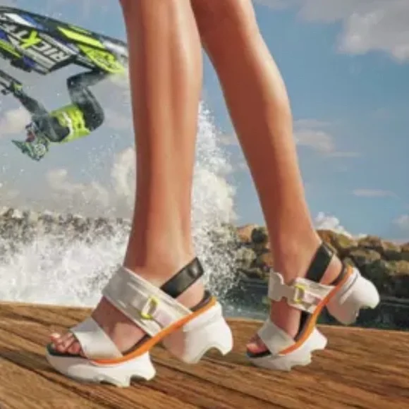 SOREL Women’s Kinetic Impact Sling Sporty LEATHER Sandal Shoes Size 11 - Picture 16 of 16